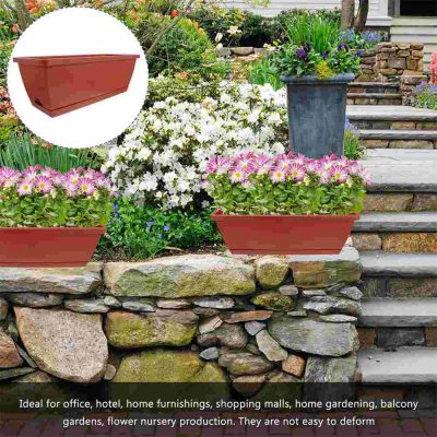 Rectangular Outdoors Flowerpot Office Large Plastic Pots 2 400x400