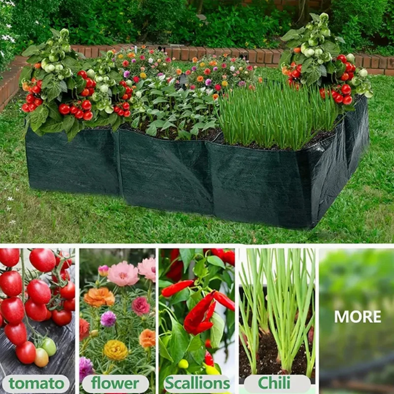 Courtyard six grids vegetable planting grow bags