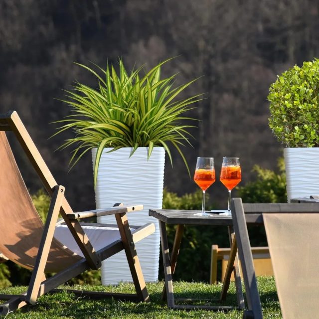 Large plastic pots (5)