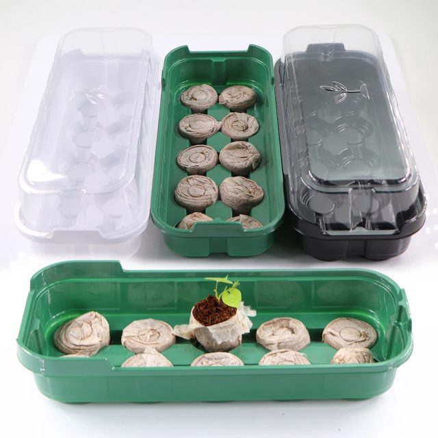 Propagation container ten cell plant plastic nursery pots (4)